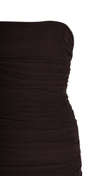 Load image into Gallery viewer, Ginni Mesh Tube Dress in Chocolate - RUBY
