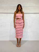 Load image into Gallery viewer, Halo Midi Dress in Melon - By Nicola

