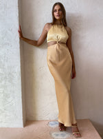 Load image into Gallery viewer, Carrie Halter Maxi in Yellow - Bec + Bridge
