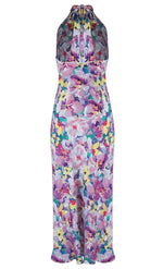 Load image into Gallery viewer, Gigi Silk Halter Dress - RUBY
