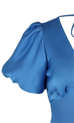 Load image into Gallery viewer, Uma Dress in Cerulean - RUBY
