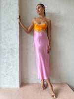 Load image into Gallery viewer, Hope Dress in Tangerine/Pink (12) - Ginia
