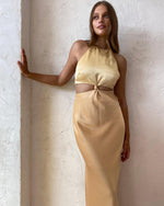 Load image into Gallery viewer, Carrie Halter Maxi in Yellow - Bec + Bridge

