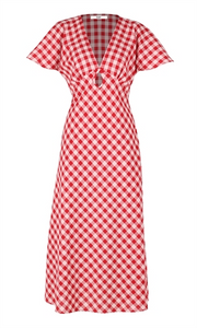 Clover Dress in Red Gingham - RUBY