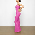 Load image into Gallery viewer, Soft Lounge Shimmer Slip Dress in Fuchsia - SKIMS
