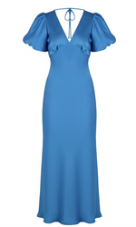 Load image into Gallery viewer, Uma Dress in Cerulean - RUBY
