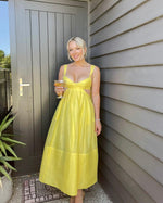 Load image into Gallery viewer, Botanica Bralette Gown in Sunshine - Zimmermann

