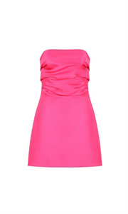 Cher Satin Mini Dress (6) - RUBY