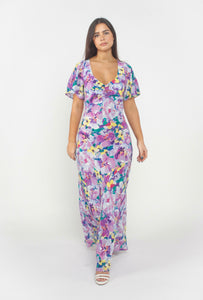Gigi Silk Dress - RUBY