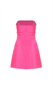 Cher Satin Mini Dress (6) - RUBY
