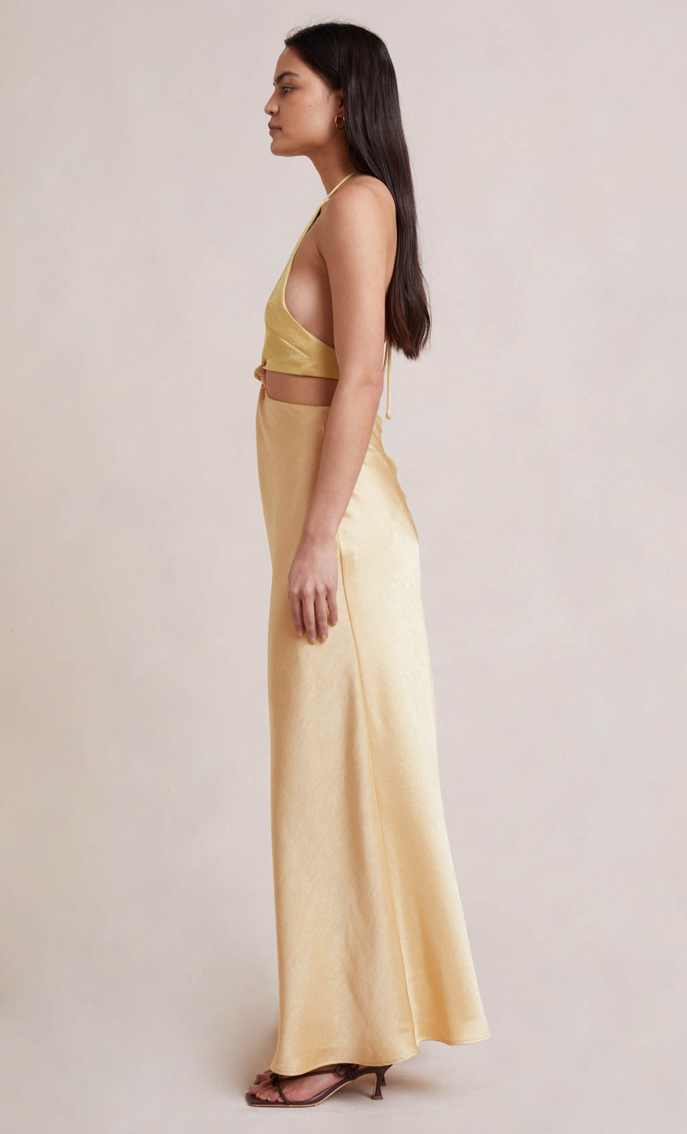 Carrie Halter Maxi in Yellow