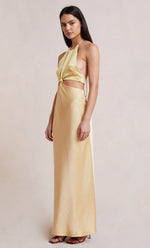 Load image into Gallery viewer, Carrie Halter Maxi in Yellow - Bec + Bridge
