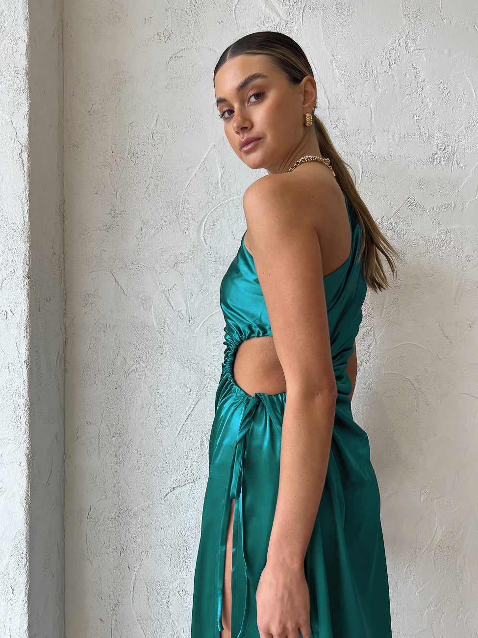 Nour Dress in Emerald