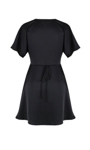 Bettina Satin Mini in Black - RUBY