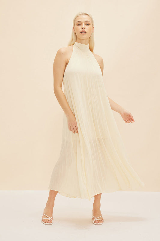 Cascade Crush Gown in Butter