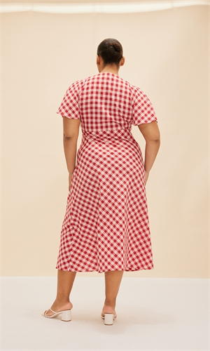 Clover Dress in Red Gingham