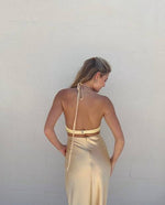 Load image into Gallery viewer, Carrie Halter Maxi in Yellow - Bec + Bridge
