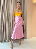 Load image into Gallery viewer, Hope Dress in Tangerine/Pink (12) - Ginia
