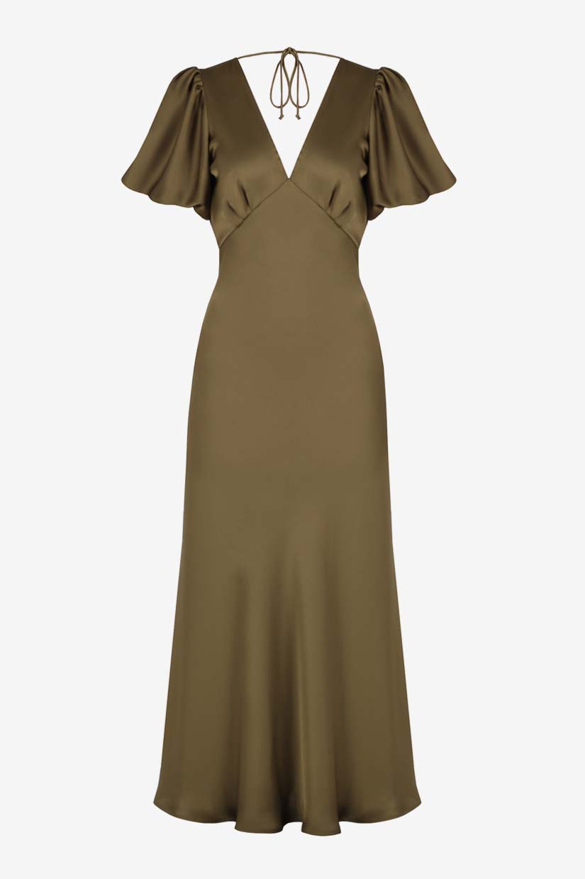 Uma Dress in Khaki - RUBY