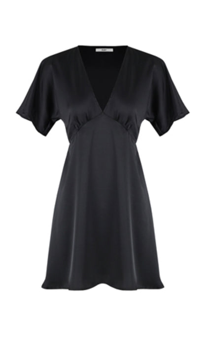 Bettina Satin Mini in Black