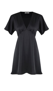 Bettina Satin Mini in Black - RUBY