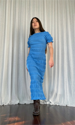Load image into Gallery viewer, Mirella T-Shirt Dress in Capri - RUBY
