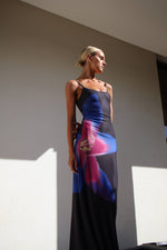 Load image into Gallery viewer, Midnight Lily Floral Slip Dress (6) - With Harper Lu
