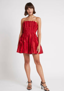 Hybrid Sleeveless Mini in Scarlett - Aje