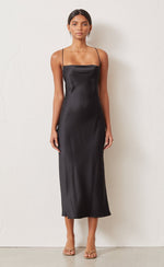 Load image into Gallery viewer, Seraphine Lace-Up Midi in Black - Bec + Bridge
