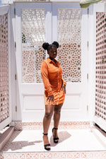 Load image into Gallery viewer, Andy Dress in Maple - With Jean
