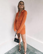 Load image into Gallery viewer, Andy Dress in Maple - With Jean
